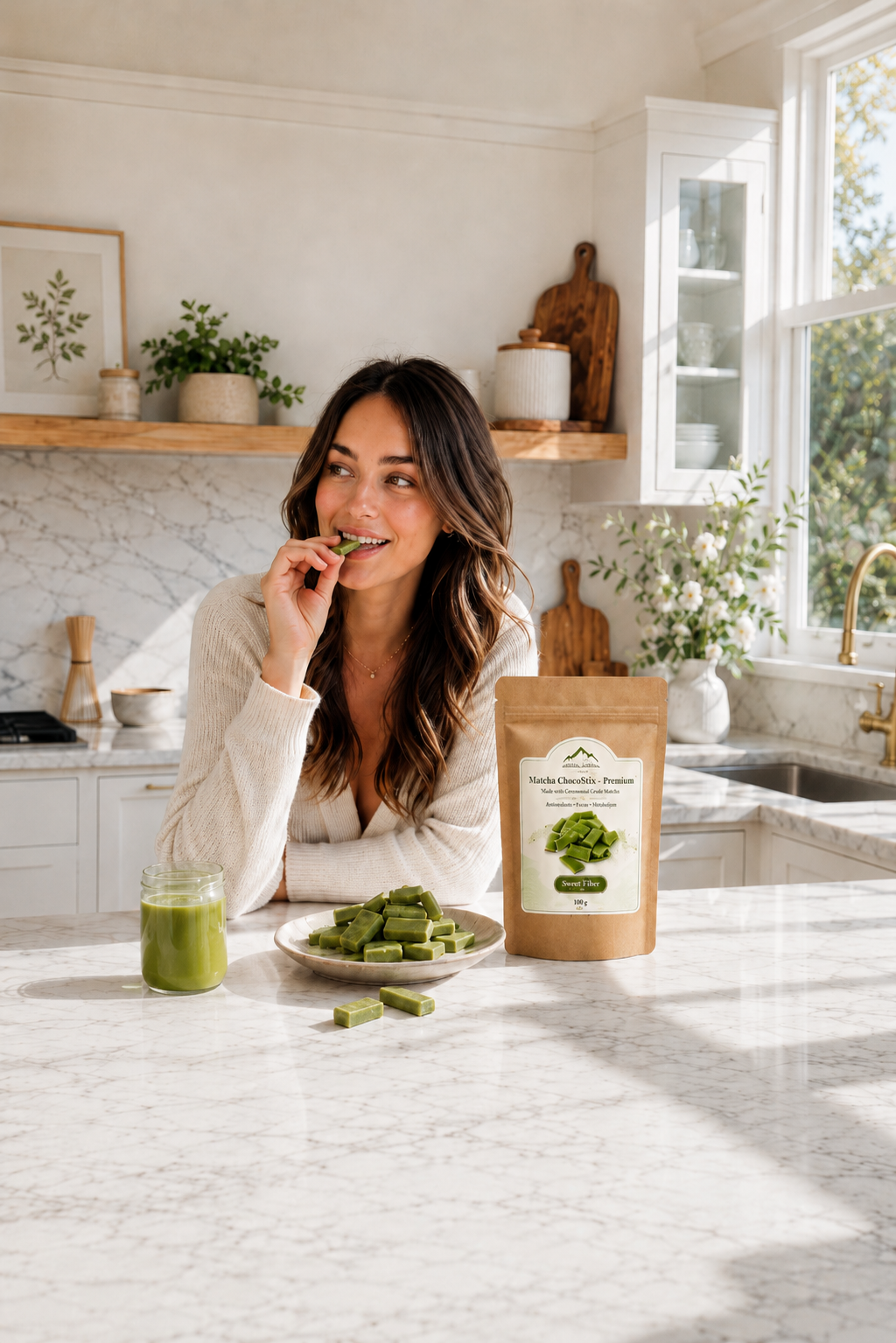 Matcha Sweet Fiber ChocoSticks von Matcha Culture – grüne Schokoladenstücke als Snack